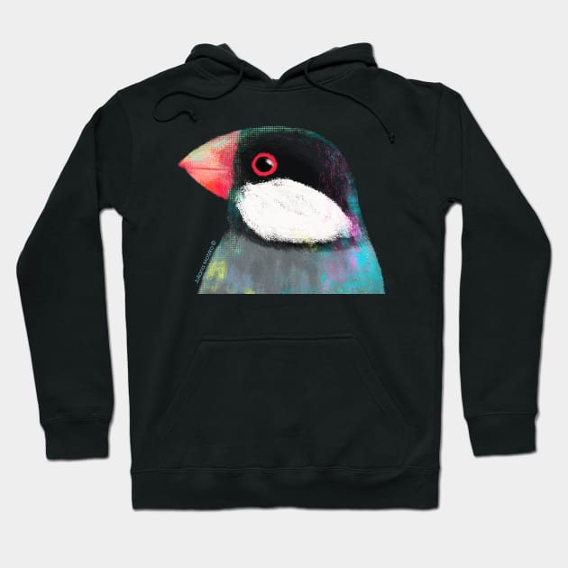 Java Sparrow Bird Hoodie by julianamotzko